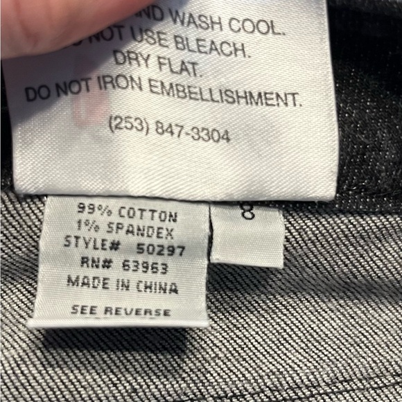 Simply Hot embellished jeans size 8 - Picture 7 of 8